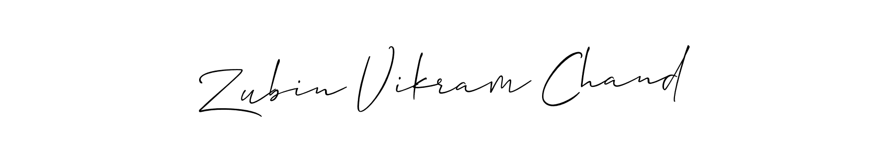 How to Draw Zubin Vikram Chand signature style? Allison_Script is a latest design signature styles for name Zubin Vikram Chand. Zubin Vikram Chand signature style 2 images and pictures png