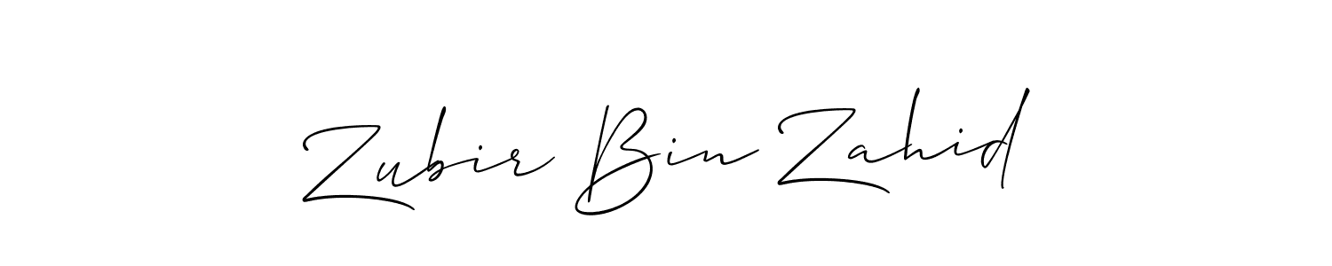 Best and Professional Signature Style for Zubir Bin Zahid. Allison_Script Best Signature Style Collection. Zubir Bin Zahid signature style 2 images and pictures png