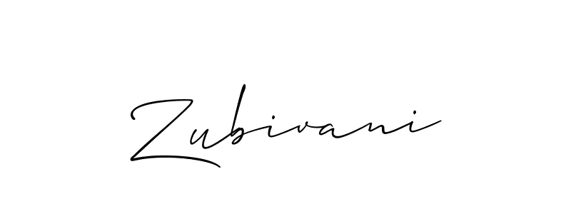 You can use this online signature creator to create a handwritten signature for the name Zubivani. This is the best online autograph maker. Zubivani signature style 2 images and pictures png