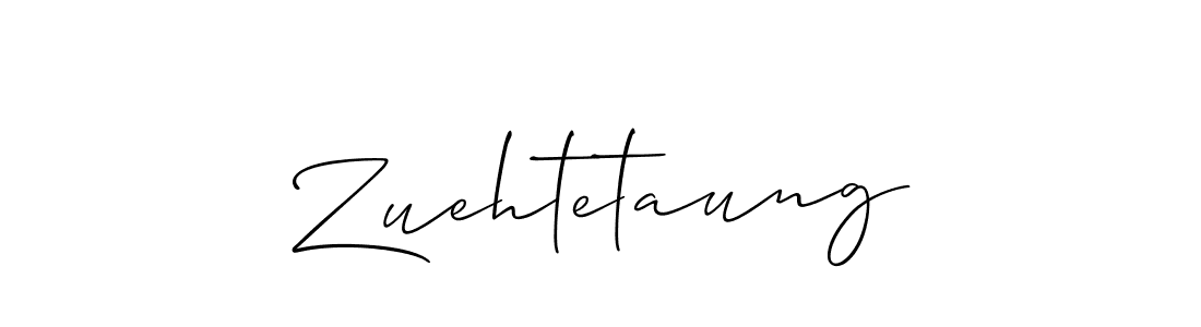 How to make Zuehtetaung name signature. Use Allison_Script style for creating short signs online. This is the latest handwritten sign. Zuehtetaung signature style 2 images and pictures png