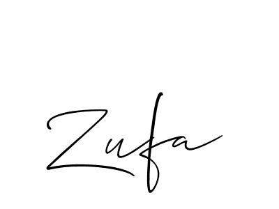 It looks lik you need a new signature style for name Zufa. Design unique handwritten (Allison_Script) signature with our free signature maker in just a few clicks. Zufa signature style 2 images and pictures png