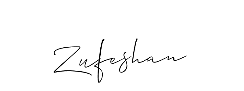 The best way (Allison_Script) to make a short signature is to pick only two or three words in your name. The name Zufeshan include a total of six letters. For converting this name. Zufeshan signature style 2 images and pictures png