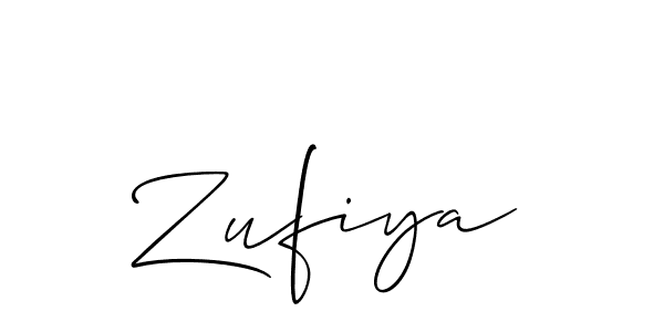 if you are searching for the best signature style for your name Zufiya. so please give up your signature search. here we have designed multiple signature styles  using Allison_Script. Zufiya signature style 2 images and pictures png