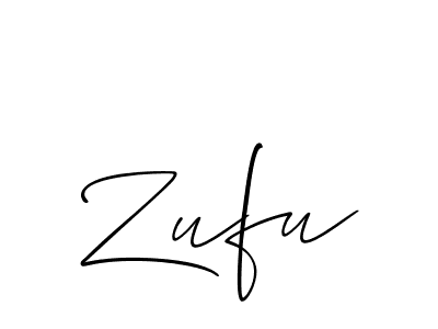 Design your own signature with our free online signature maker. With this signature software, you can create a handwritten (Allison_Script) signature for name Zufu. Zufu signature style 2 images and pictures png