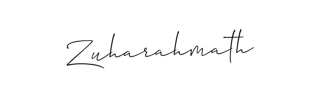 Best and Professional Signature Style for Zuharahmath. Allison_Script Best Signature Style Collection. Zuharahmath signature style 2 images and pictures png
