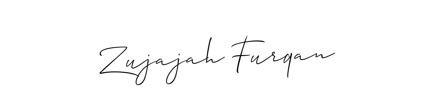 See photos of Zujajah Furqan official signature by Spectra . Check more albums & portfolios. Read reviews & check more about Allison_Script font. Zujajah Furqan signature style 2 images and pictures png