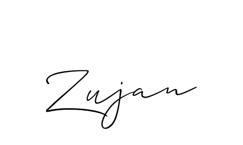 Best and Professional Signature Style for Zujan. Allison_Script Best Signature Style Collection. Zujan signature style 2 images and pictures png