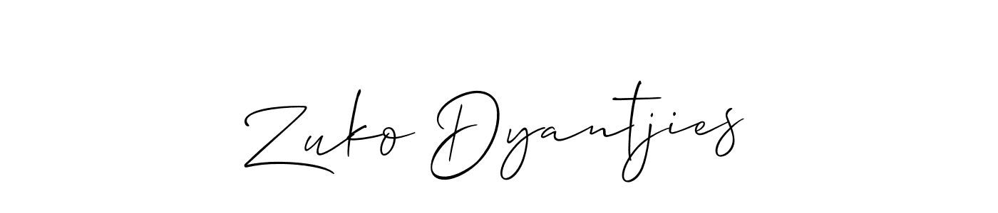 Once you've used our free online signature maker to create your best signature Allison_Script style, it's time to enjoy all of the benefits that Zuko Dyantjies name signing documents. Zuko Dyantjies signature style 2 images and pictures png