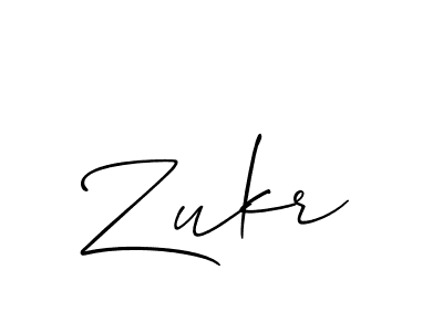 Create a beautiful signature design for name Zukr. With this signature (Allison_Script) fonts, you can make a handwritten signature for free. Zukr signature style 2 images and pictures png