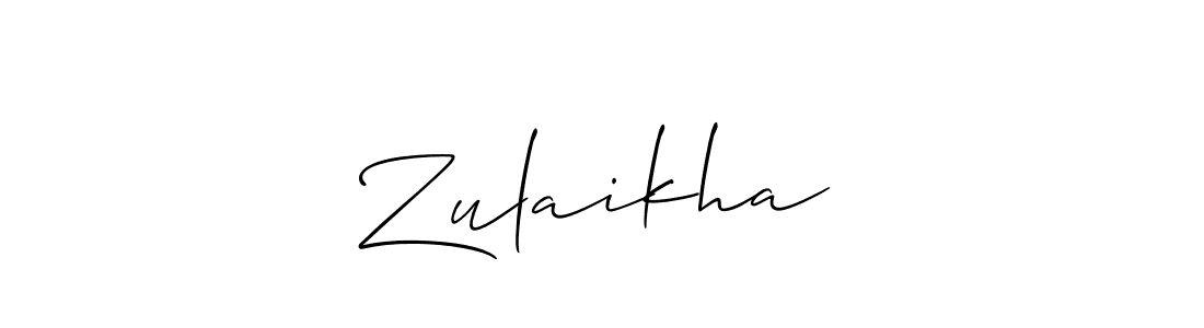 How to Draw Zulaikha♡ signature style? Allison_Script is a latest design signature styles for name Zulaikha♡. Zulaikha♡ signature style 2 images and pictures png