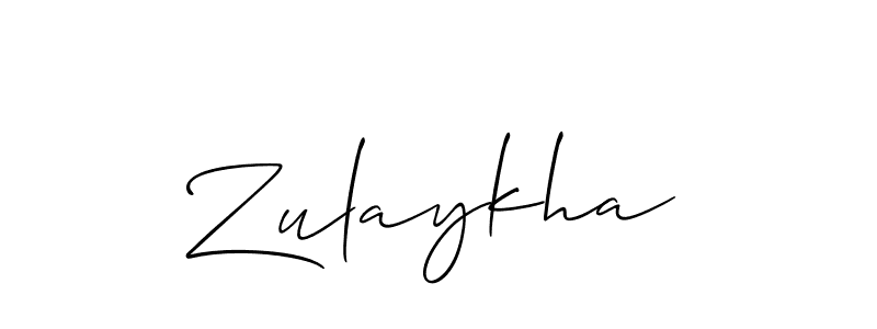 Similarly Allison_Script is the best handwritten signature design. Signature creator online .You can use it as an online autograph creator for name Zulaykha. Zulaykha signature style 2 images and pictures png