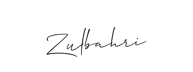 How to Draw Zulbahri signature style? Allison_Script is a latest design signature styles for name Zulbahri. Zulbahri signature style 2 images and pictures png