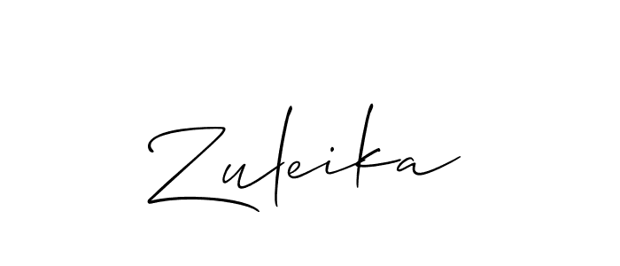 Allison_Script is a professional signature style that is perfect for those who want to add a touch of class to their signature. It is also a great choice for those who want to make their signature more unique. Get Zuleika name to fancy signature for free. Zuleika signature style 2 images and pictures png