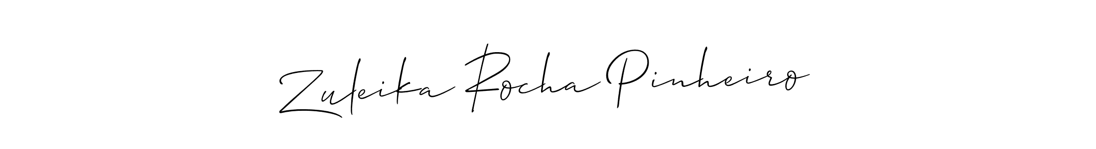 Allison_Script is a professional signature style that is perfect for those who want to add a touch of class to their signature. It is also a great choice for those who want to make their signature more unique. Get Zuleika Rocha Pinheiro name to fancy signature for free. Zuleika Rocha Pinheiro signature style 2 images and pictures png