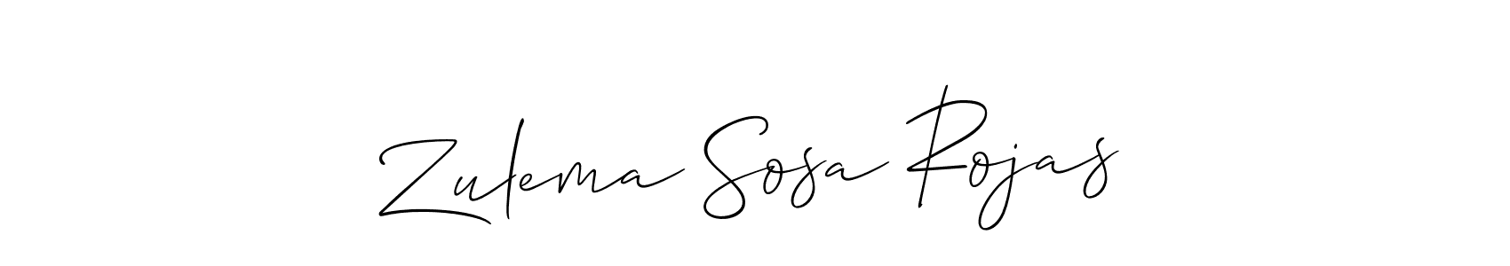 This is the best signature style for the Zulema Sosa Rojas name. Also you like these signature font (Allison_Script). Mix name signature. Zulema Sosa Rojas signature style 2 images and pictures png