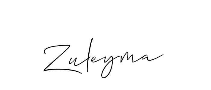 Make a beautiful signature design for name Zuleyma. Use this online signature maker to create a handwritten signature for free. Zuleyma signature style 2 images and pictures png