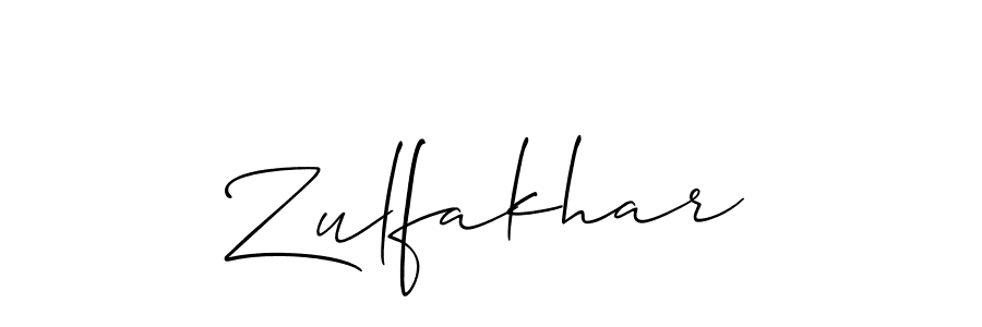 Make a short Zulfakhar signature style. Manage your documents anywhere anytime using Allison_Script. Create and add eSignatures, submit forms, share and send files easily. Zulfakhar signature style 2 images and pictures png