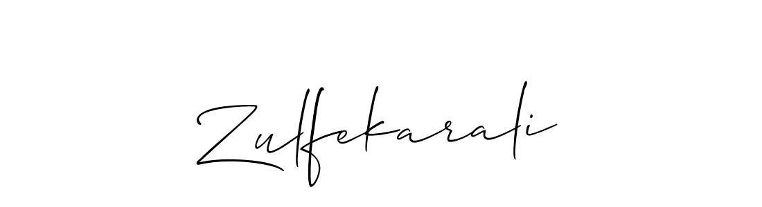 Make a beautiful signature design for name Zulfekarali. Use this online signature maker to create a handwritten signature for free. Zulfekarali signature style 2 images and pictures png