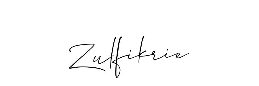 The best way (Allison_Script) to make a short signature is to pick only two or three words in your name. The name Zulfikrie include a total of six letters. For converting this name. Zulfikrie signature style 2 images and pictures png