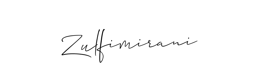 Make a beautiful signature design for name Zulfimirani. Use this online signature maker to create a handwritten signature for free. Zulfimirani signature style 2 images and pictures png