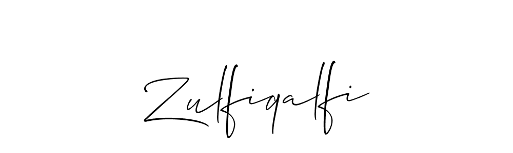 How to make Zulfiqalfi signature? Allison_Script is a professional autograph style. Create handwritten signature for Zulfiqalfi name. Zulfiqalfi signature style 2 images and pictures png