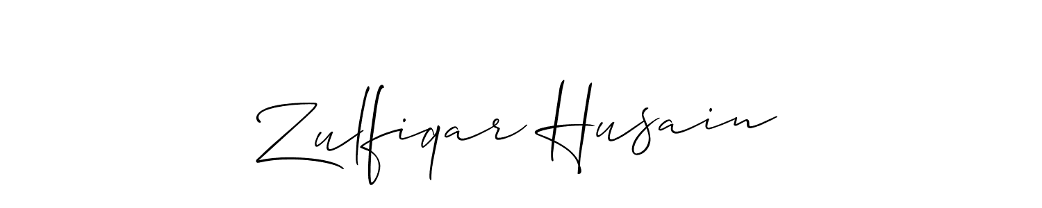 Make a short Zulfiqar Husain signature style. Manage your documents anywhere anytime using Allison_Script. Create and add eSignatures, submit forms, share and send files easily. Zulfiqar Husain signature style 2 images and pictures png