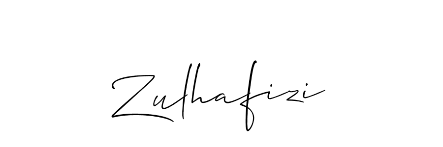 It looks lik you need a new signature style for name Zulhafizi. Design unique handwritten (Allison_Script) signature with our free signature maker in just a few clicks. Zulhafizi signature style 2 images and pictures png