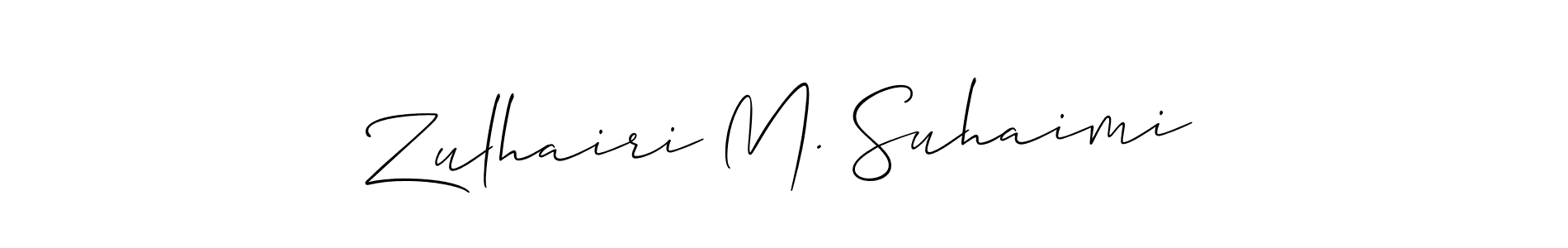 Make a beautiful signature design for name Zulhairi M. Suhaimi. Use this online signature maker to create a handwritten signature for free. Zulhairi M. Suhaimi signature style 2 images and pictures png