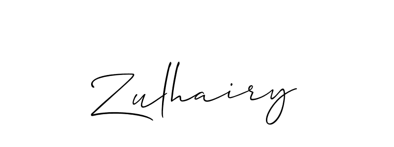 Best and Professional Signature Style for Zulhairy. Allison_Script Best Signature Style Collection. Zulhairy signature style 2 images and pictures png