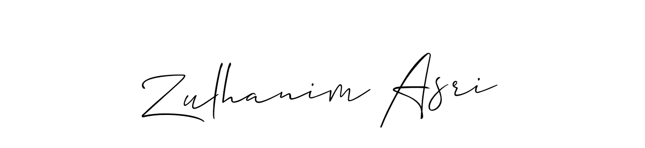 Similarly Allison_Script is the best handwritten signature design. Signature creator online .You can use it as an online autograph creator for name Zulhanim Asri. Zulhanim Asri signature style 2 images and pictures png