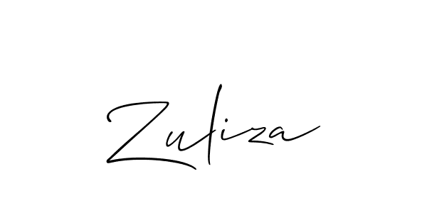 if you are searching for the best signature style for your name Zuliza. so please give up your signature search. here we have designed multiple signature styles  using Allison_Script. Zuliza signature style 2 images and pictures png