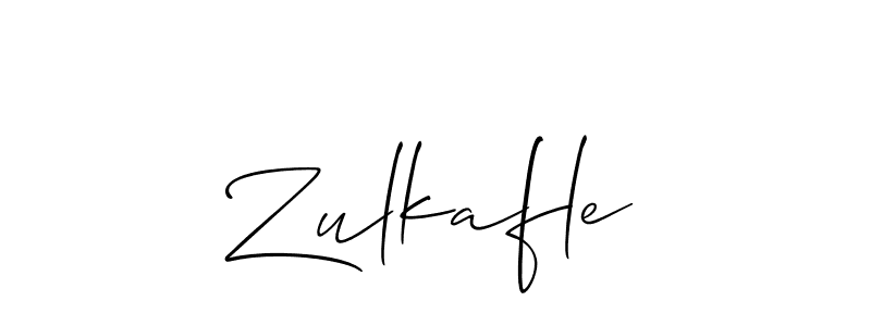 Allison_Script is a professional signature style that is perfect for those who want to add a touch of class to their signature. It is also a great choice for those who want to make their signature more unique. Get Zulkafle name to fancy signature for free. Zulkafle signature style 2 images and pictures png