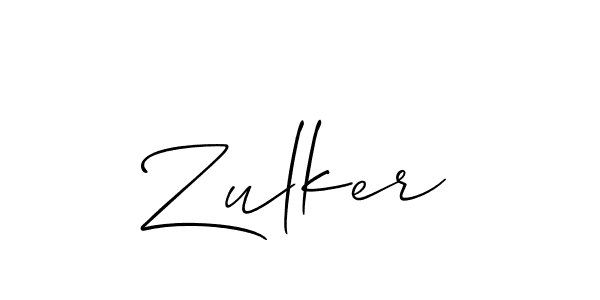 How to make Zulker name signature. Use Allison_Script style for creating short signs online. This is the latest handwritten sign. Zulker signature style 2 images and pictures png