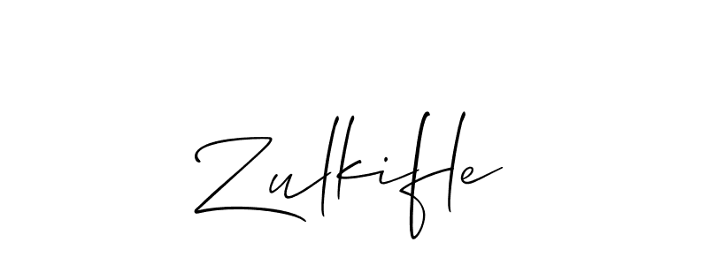 if you are searching for the best signature style for your name Zulkifle. so please give up your signature search. here we have designed multiple signature styles  using Allison_Script. Zulkifle signature style 2 images and pictures png