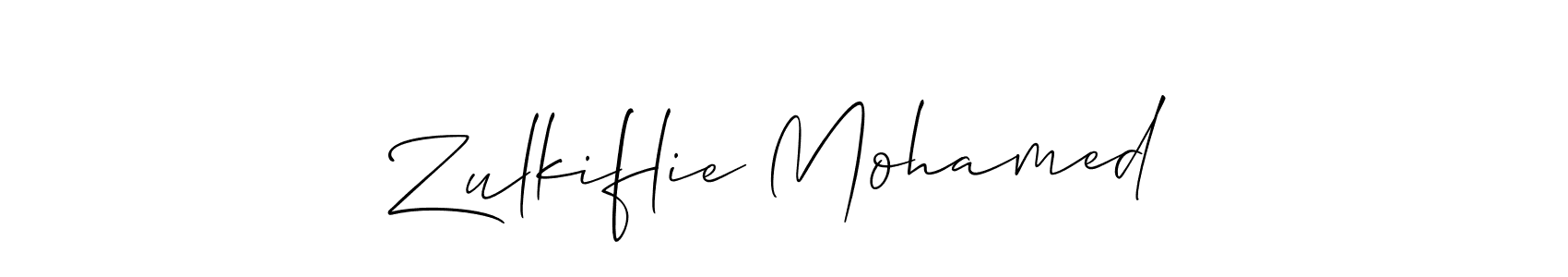 Similarly Allison_Script is the best handwritten signature design. Signature creator online .You can use it as an online autograph creator for name Zulkiflie Mohamed. Zulkiflie Mohamed signature style 2 images and pictures png