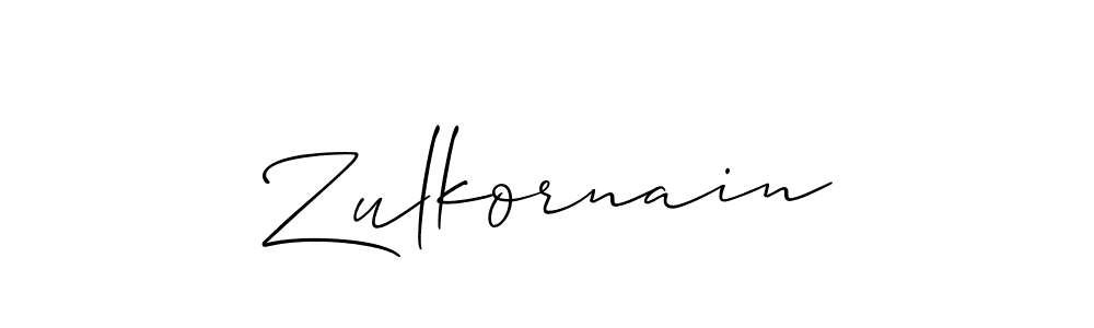 The best way (Allison_Script) to make a short signature is to pick only two or three words in your name. The name Zulkornain include a total of six letters. For converting this name. Zulkornain signature style 2 images and pictures png