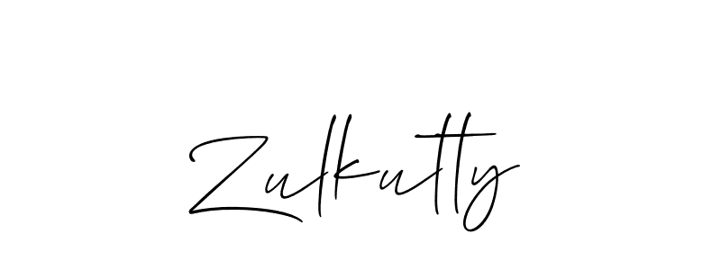 How to Draw Zulkutty signature style? Allison_Script is a latest design signature styles for name Zulkutty. Zulkutty signature style 2 images and pictures png