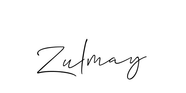 Also we have Zulmay name is the best signature style. Create professional handwritten signature collection using Allison_Script autograph style. Zulmay signature style 2 images and pictures png