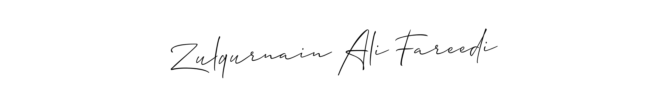 if you are searching for the best signature style for your name Zulqurnain Ali Fareedi. so please give up your signature search. here we have designed multiple signature styles  using Allison_Script. Zulqurnain Ali Fareedi signature style 2 images and pictures png