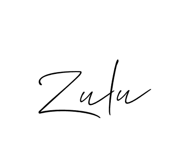 Also we have Zulu name is the best signature style. Create professional handwritten signature collection using Allison_Script autograph style. Zulu signature style 2 images and pictures png