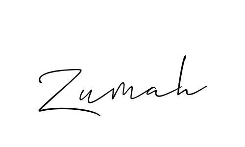 Allison_Script is a professional signature style that is perfect for those who want to add a touch of class to their signature. It is also a great choice for those who want to make their signature more unique. Get Zumah name to fancy signature for free. Zumah signature style 2 images and pictures png