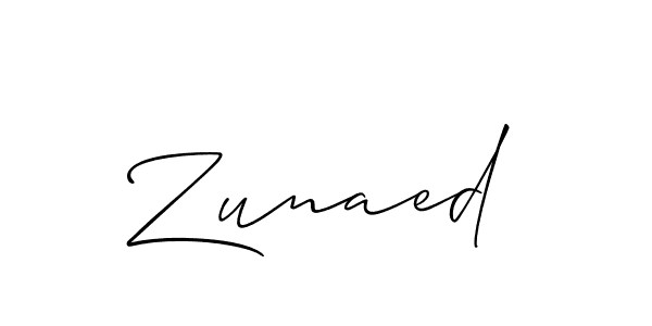 Best and Professional Signature Style for Zunaed. Allison_Script Best Signature Style Collection. Zunaed signature style 2 images and pictures png