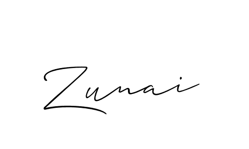 Once you've used our free online signature maker to create your best signature Allison_Script style, it's time to enjoy all of the benefits that Zunai name signing documents. Zunai signature style 2 images and pictures png