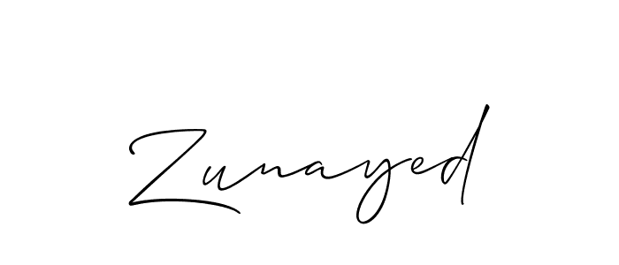 Also You can easily find your signature by using the search form. We will create Zunayed name handwritten signature images for you free of cost using Allison_Script sign style. Zunayed signature style 2 images and pictures png