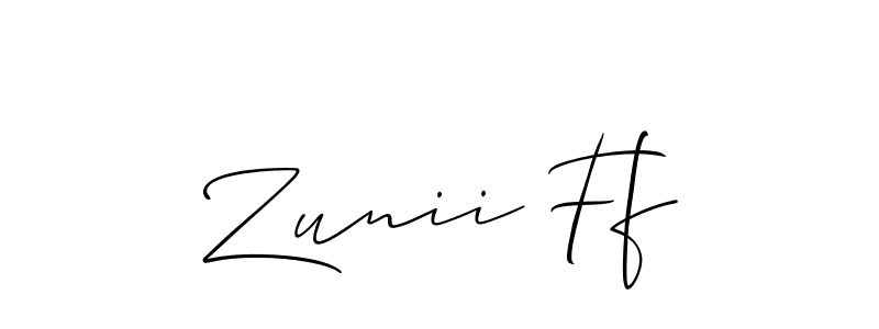 This is the best signature style for the Zunii Ff name. Also you like these signature font (Allison_Script). Mix name signature. Zunii Ff signature style 2 images and pictures png