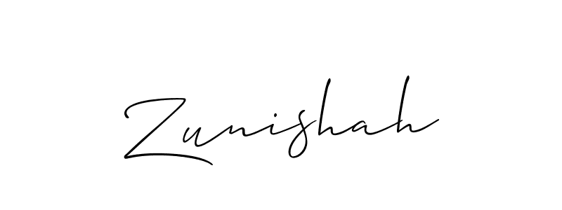 You can use this online signature creator to create a handwritten signature for the name Zunishah. This is the best online autograph maker. Zunishah signature style 2 images and pictures png