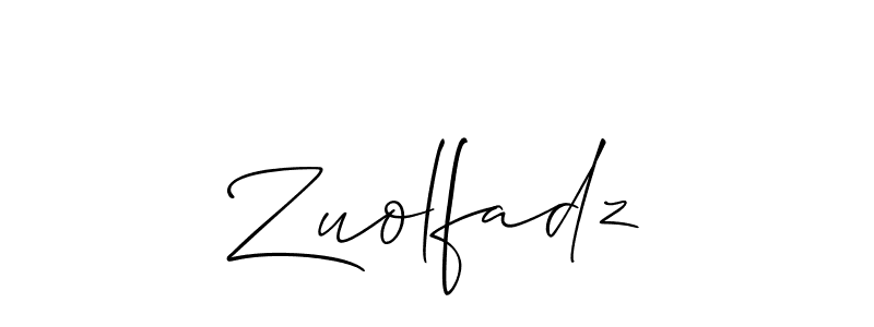 This is the best signature style for the Zuolfadz name. Also you like these signature font (Allison_Script). Mix name signature. Zuolfadz signature style 2 images and pictures png