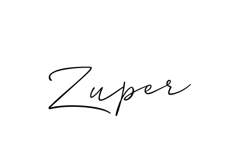 How to make Zuper name signature. Use Allison_Script style for creating short signs online. This is the latest handwritten sign. Zuper signature style 2 images and pictures png