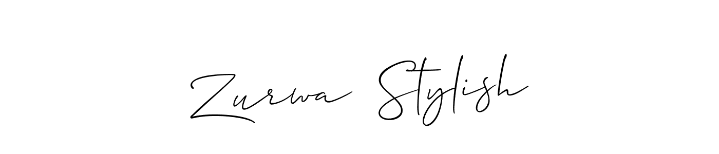 Also we have Zurwa  Stylish name is the best signature style. Create professional handwritten signature collection using Allison_Script autograph style. Zurwa  Stylish signature style 2 images and pictures png