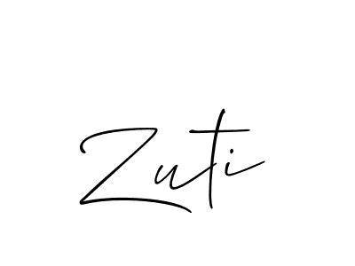 Also we have Zuti name is the best signature style. Create professional handwritten signature collection using Allison_Script autograph style. Zuti signature style 2 images and pictures png